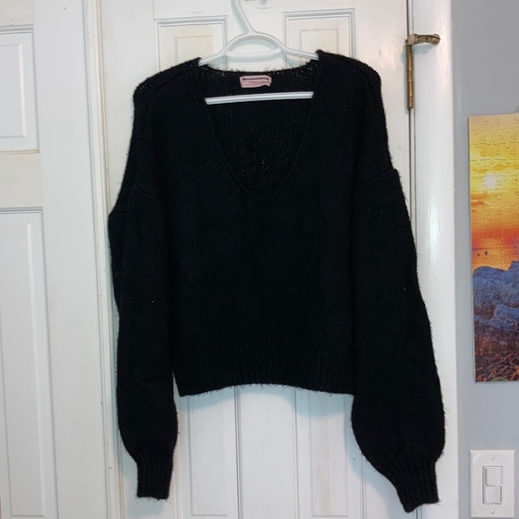 Urban Outfitters Sweaters - Urban Outfitters Vneck Black Sweater